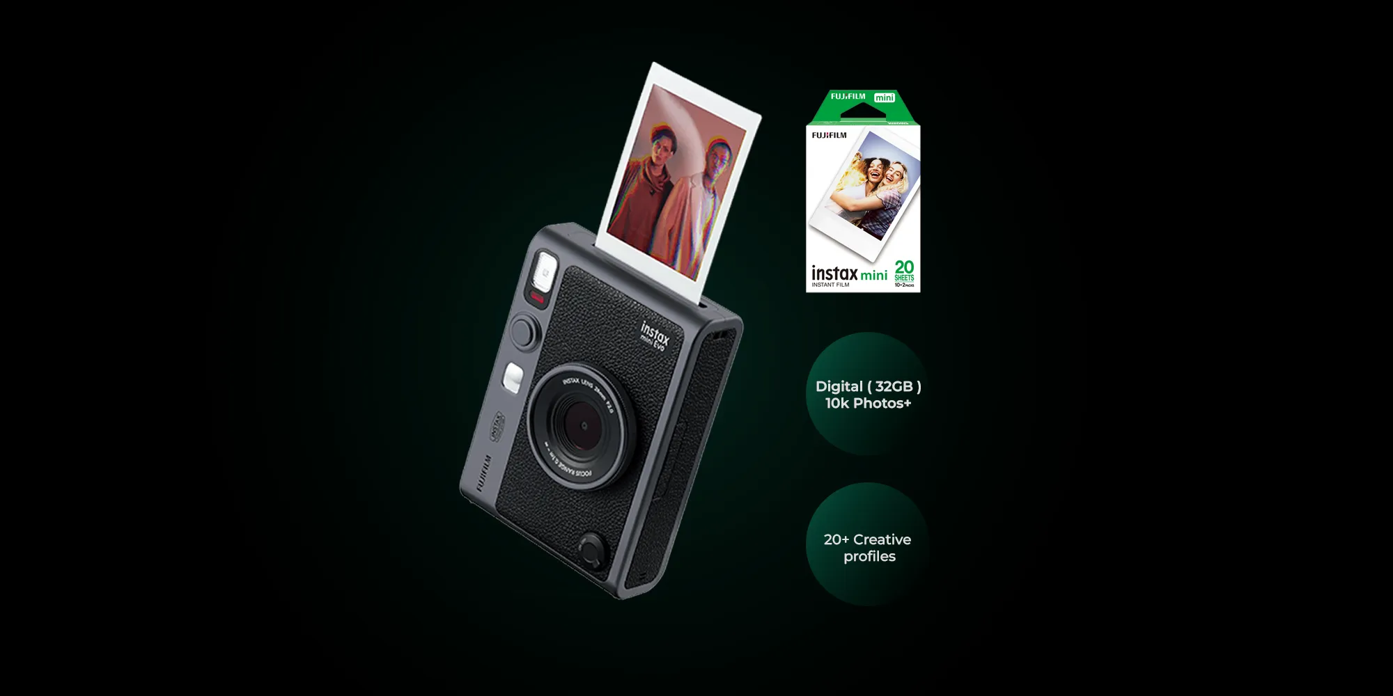 Instax EVO Mini ( Digital + Polaroid ) 20 Instax Films